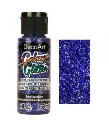 Deep Space Blue Galaxy Glitter Paint - 2oz
